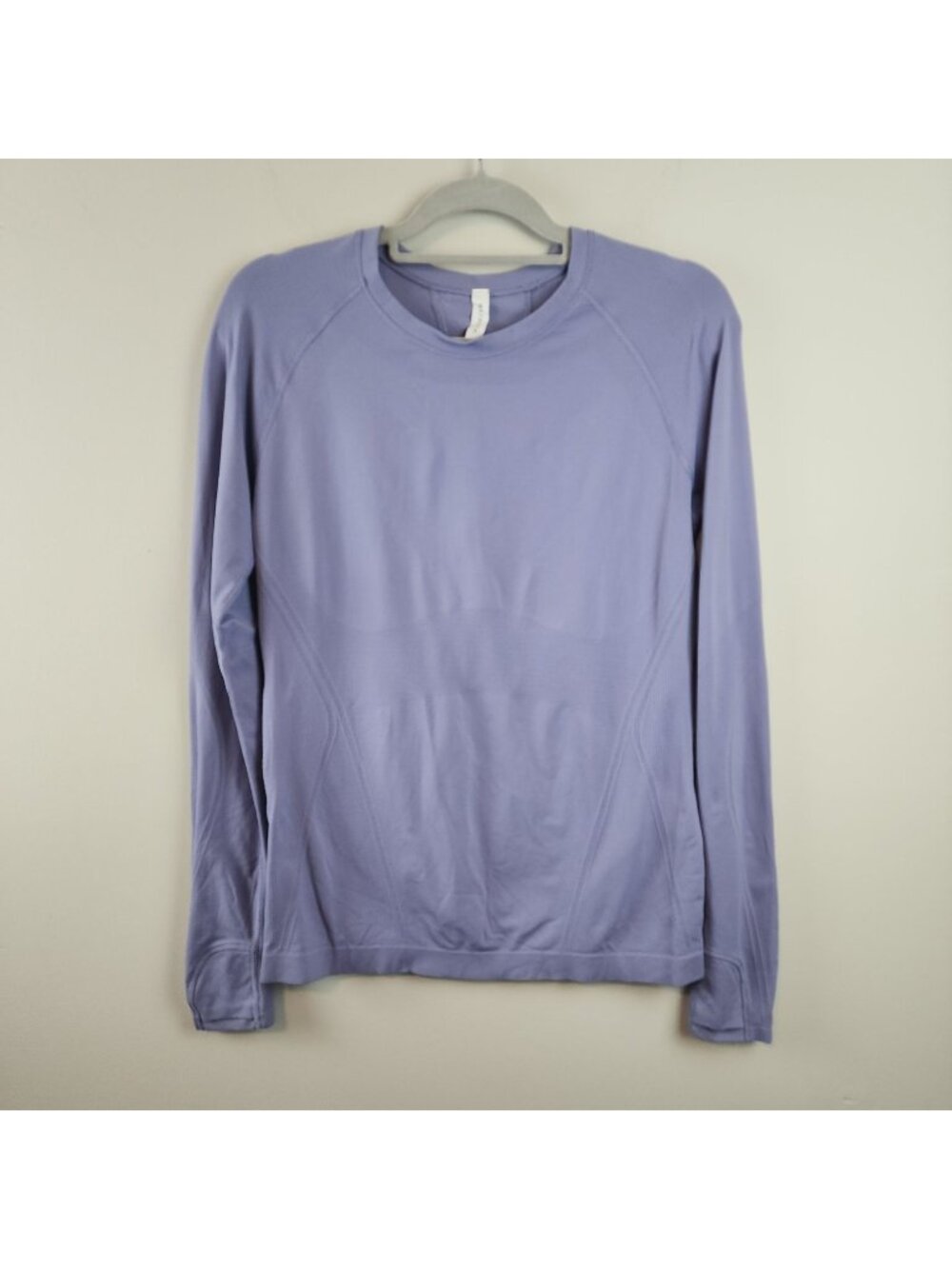 Athleta long sleeve thumb hole performance shirt purple sz M women activewear